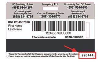 OneCard Number Example